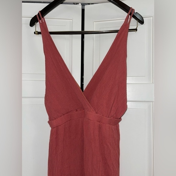 Lulus Lost in Paradise Rusty Rose Maxi Dress Size Medium - Picture 6 of 16